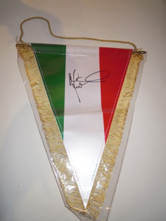 GAGLIARDETTO FIORENTINA AUTOGRAFATO VINCENZINO MONTELLA
